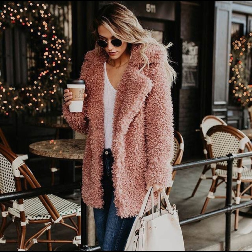 Faux fur jacket